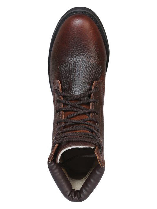 Establo Men’s Bull Fight Work Ankle Boot - Honey Lace-Up 32584