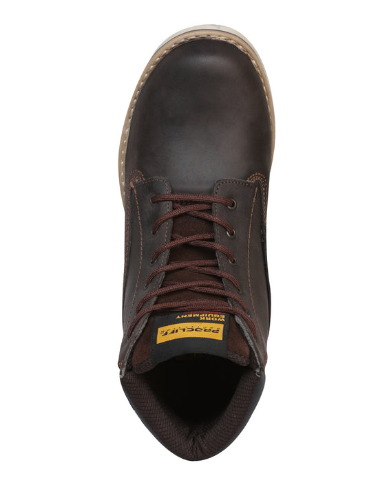 Procliff Womens/Youth Protection Work Ankle Boot with Laces - Brown 35200