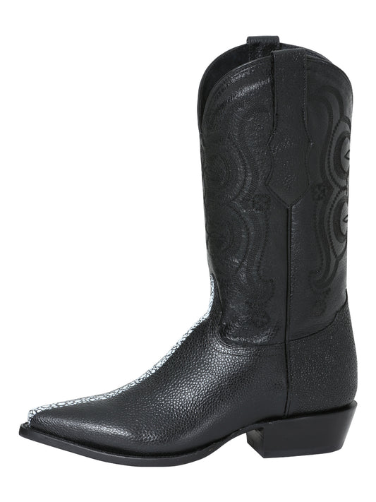 Cowboy boot El Senor de los Cielos - Manta Print - Black 41528