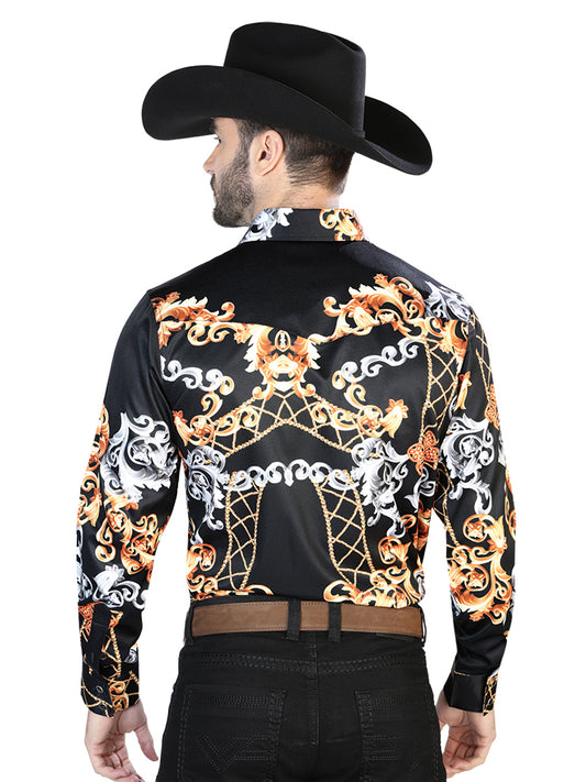 Black Gold Casual Long Sleeve Shirt 44085