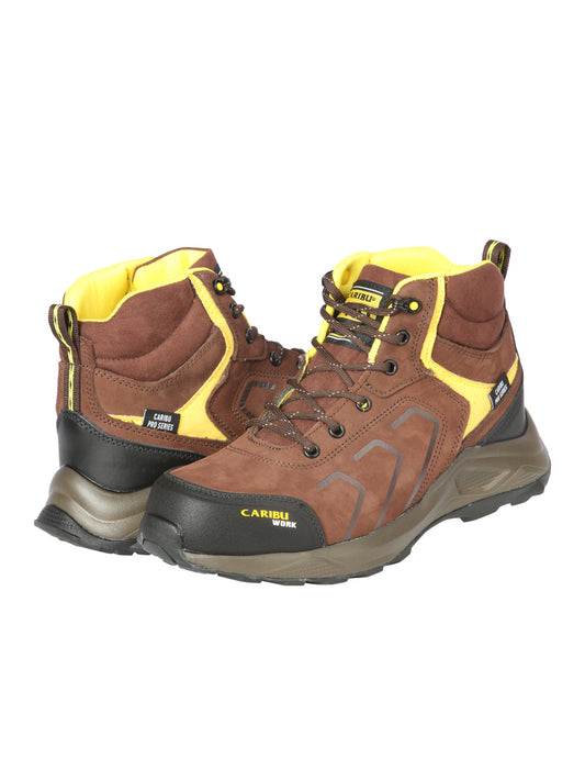 Work Shoe Caribu - Synthetic finish - Brown/Yellow 44362
