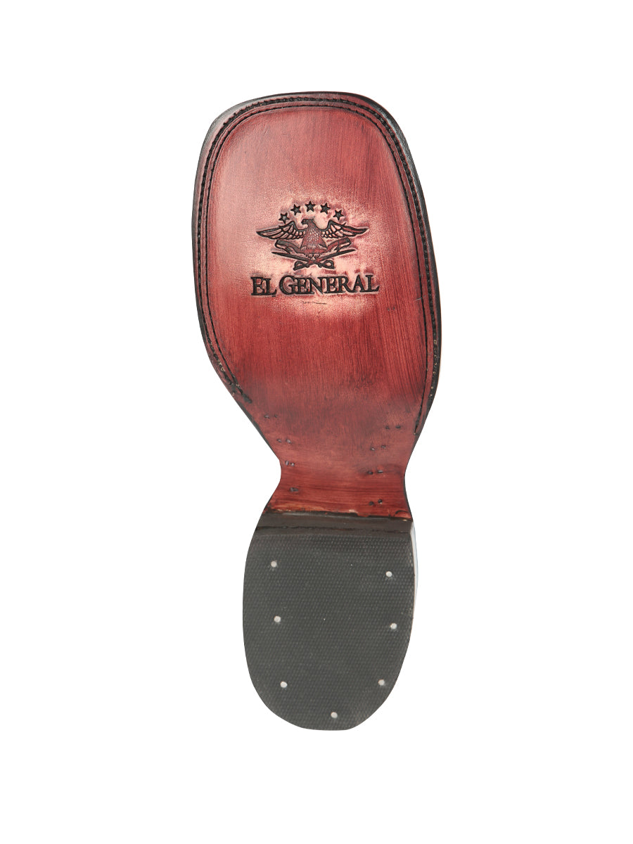 El General Men’s Python Imitation Black Ankle Boots 45093