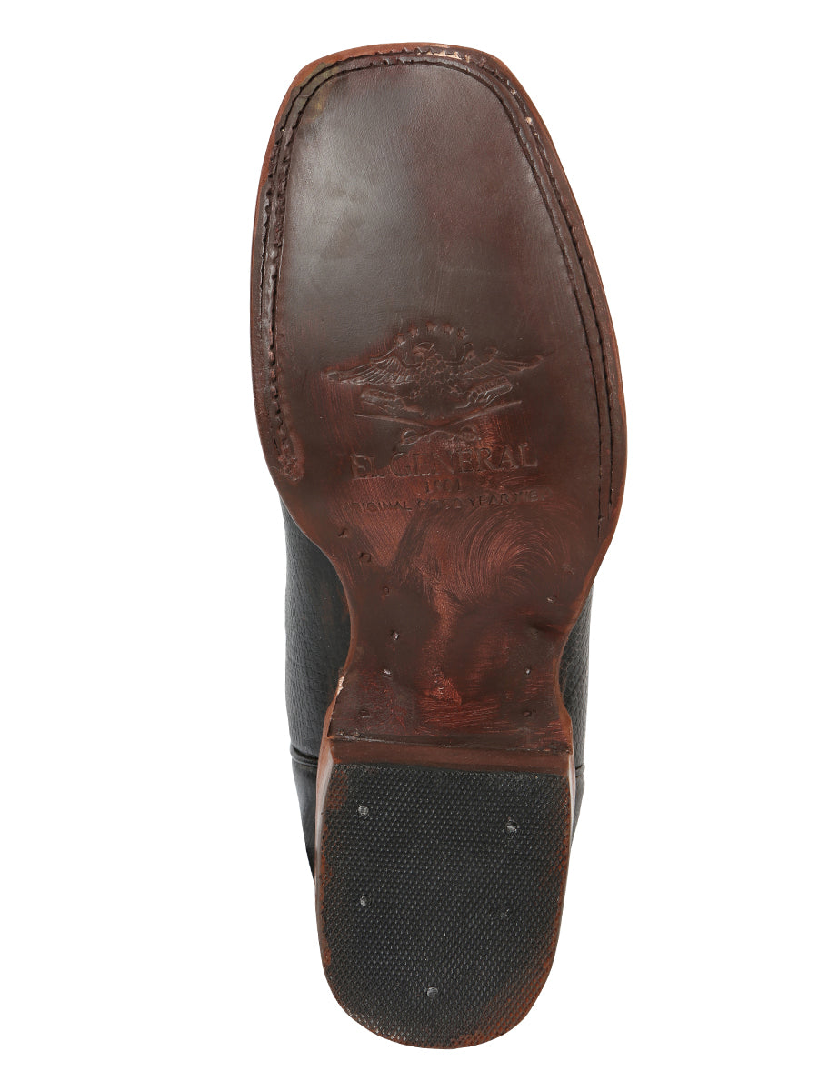 El General Men’s Python Imitation Rodeo Boots - Black 45433