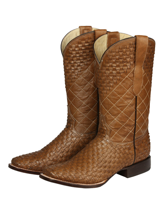 El General Men's Rodeo Boots Petatillo Leather - Orix 45439