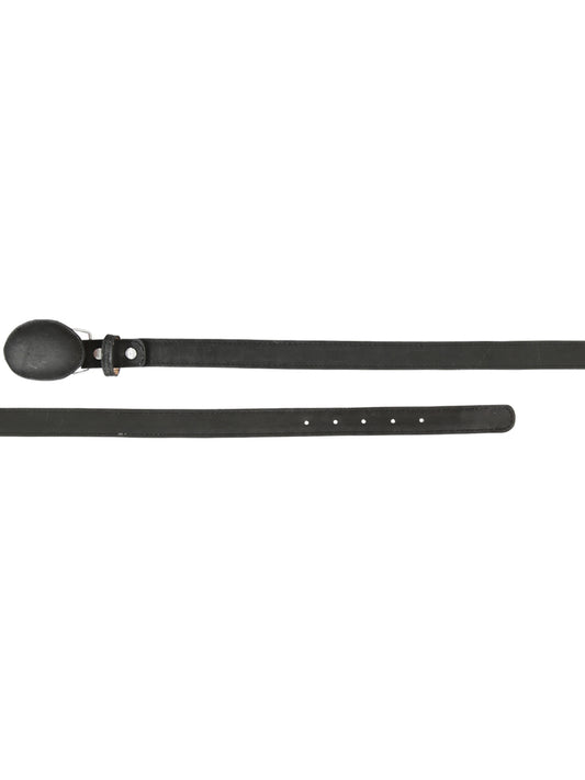 Kids Western Belt - El General Nobuck Black 45441