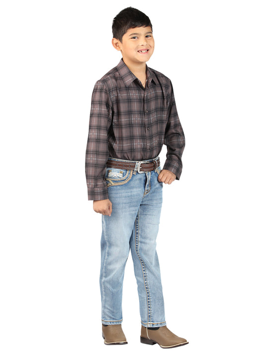 Boys Centenario Premium Bootcut Jeans - Light Blue Denim 45547