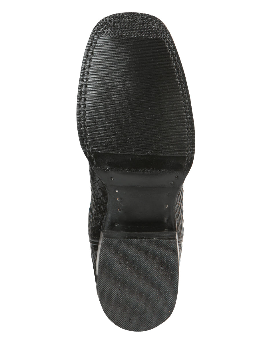 El General Men’s Rodeo Boot Imitation Python - Black/Blue 45564