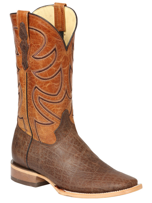 Men’s El General Rodeo Boot Elephant Print Brown 45767