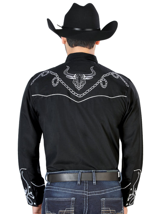 El Señor de los Cielos Embroidery Shirt Black/White 126711