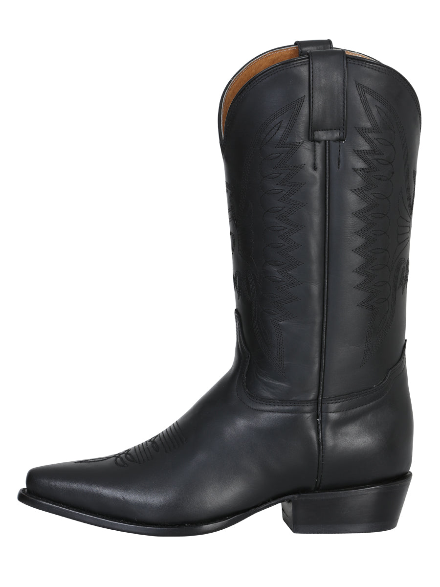Cowboy Boot for Men - Black Leather 135