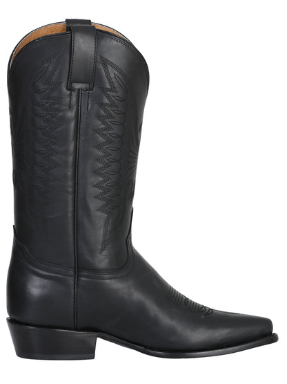 Cowboy Boot for Men - Black Leather 135