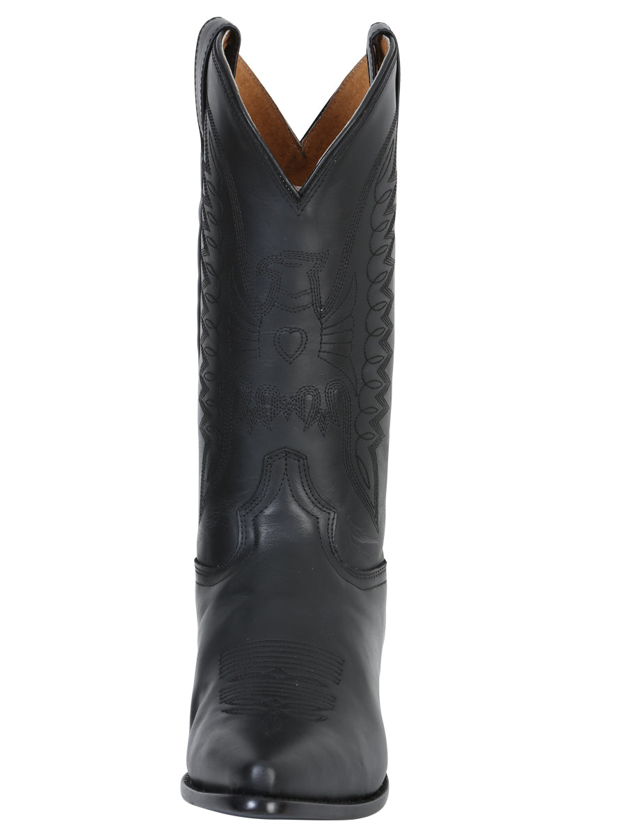 Cowboy Boot for Men - Black Leather 135