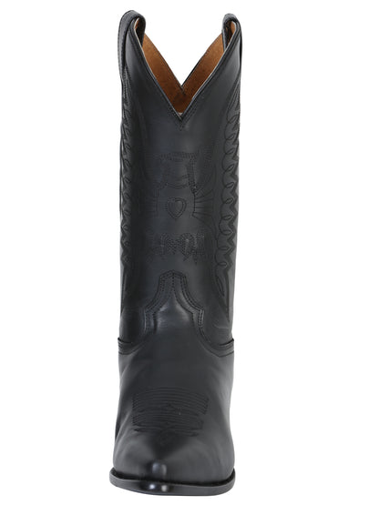 Cowboy Boot for Men - Black Leather 135