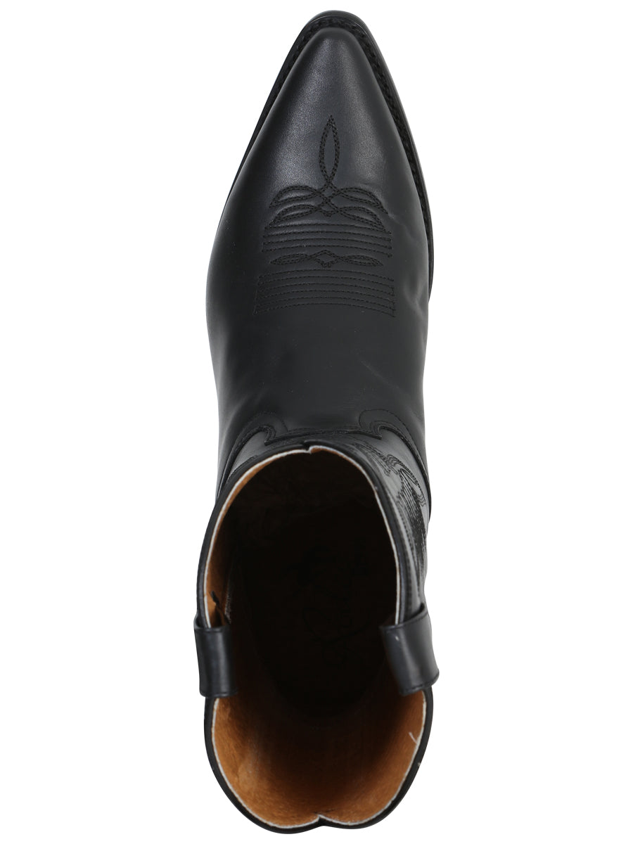 Cowboy Boot for Men - Black Leather 135