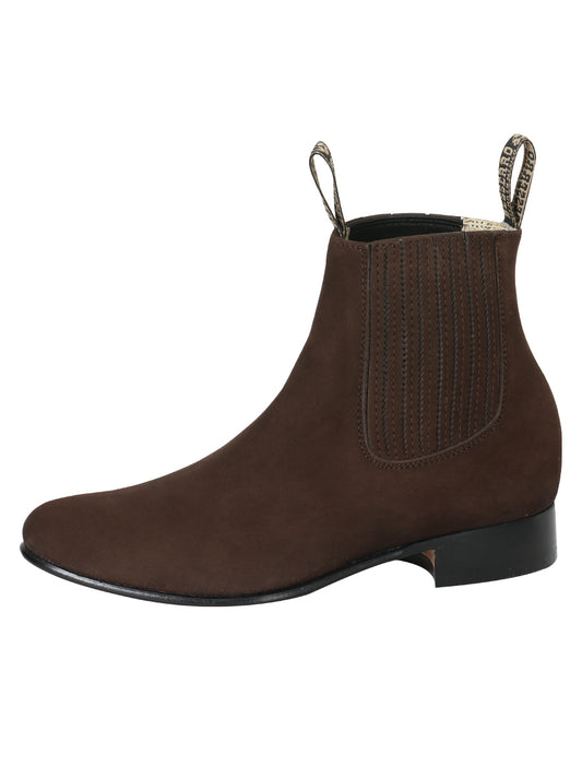El Besserro Charro Boot - Dark Brown Nobuck 206
