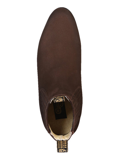 El Besserro Charro Boot - Dark Brown Nobuck 206