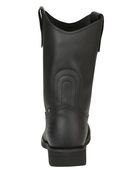 Establo Men's Work Boot - Leather Grasso -  Black 311