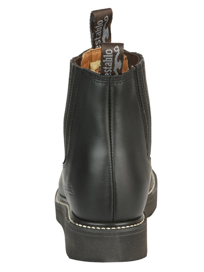 Establo Men’s Work Ankle Boot - Grasso Leather

 - Black 320