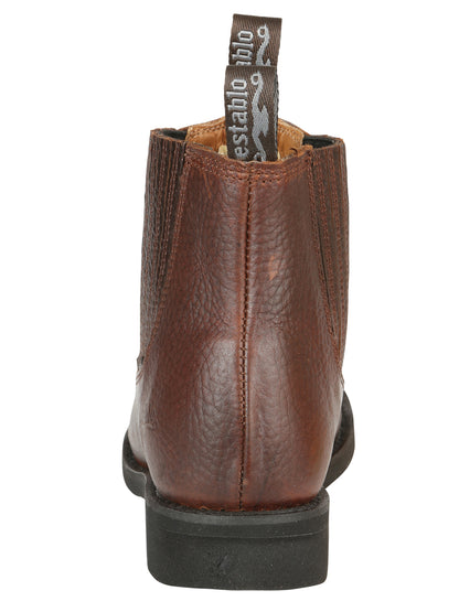 Establo Men’s Work Ankle Boot - Bull Fight Leather - Honey 22954