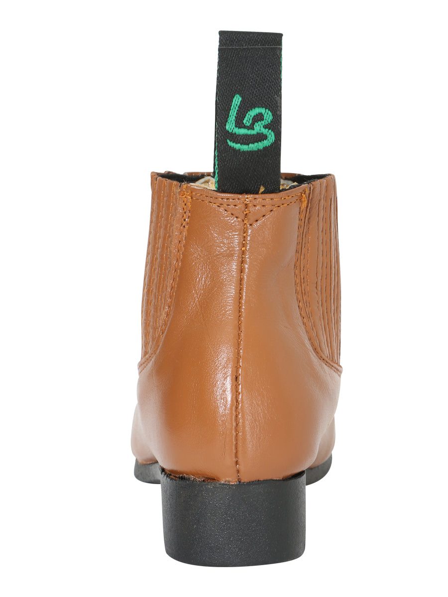 La Barca Leather Ankle Boot - Honey 33333