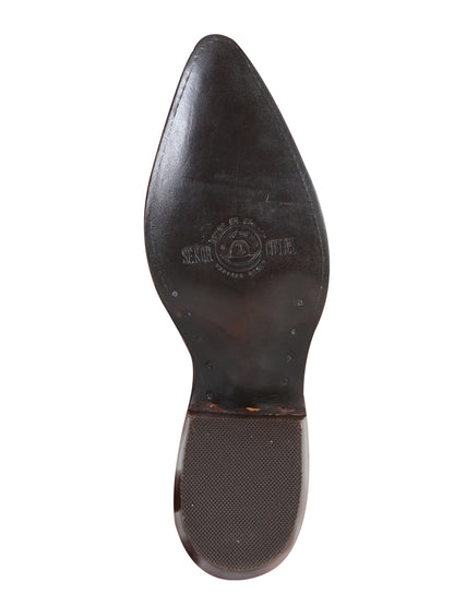 Cowboy boot  El Senor de los Cielos - Imitation Ostrich - Cognac 40835