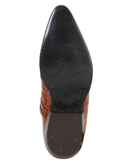 Cowboy boot  El Senor de los Cielos - Caiman  - Cognac 40841