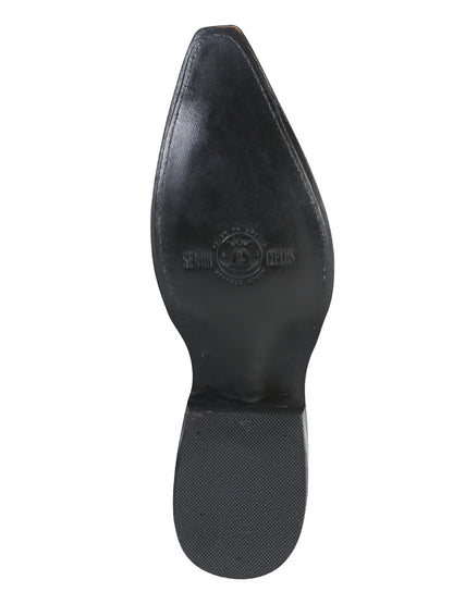 Cowboy boot  El Senor de los Cielos - Imitation Ostrich - Black 40848