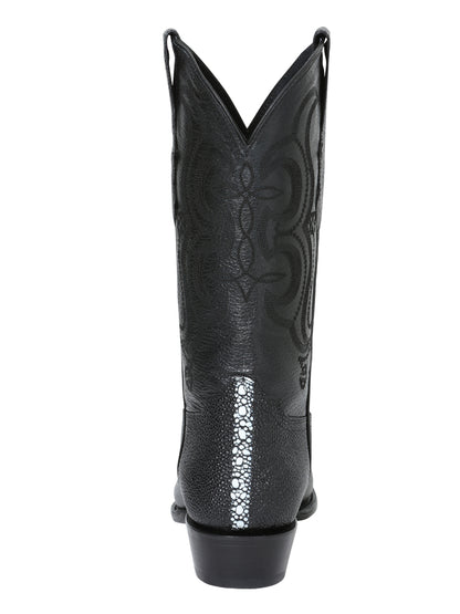 Cowboy boot  El Senor de los Cielos -  Manta Print - Black 41528