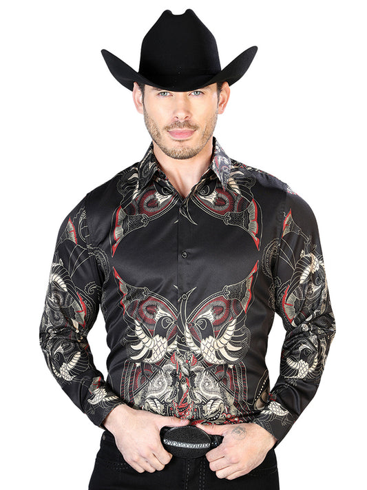 Black Casual Long Sleeve Shirt 43669