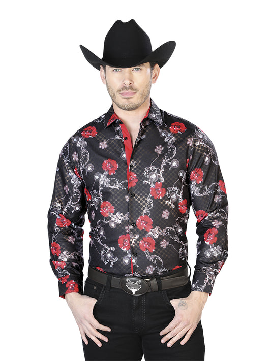 Black Casual Long Sleeve Shirt 43809