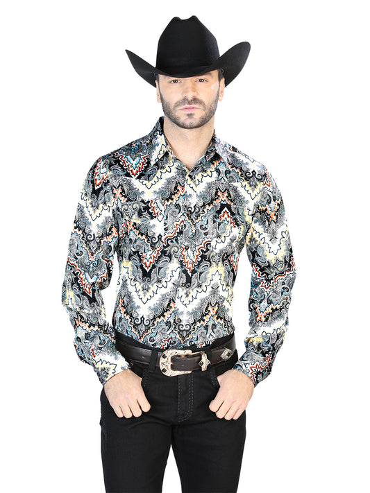 Gray Casual Long Sleeve Shirt 44067