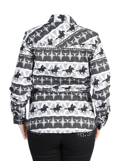 El General  -  Casual Long-Sleeve Shirt  - Black 44479