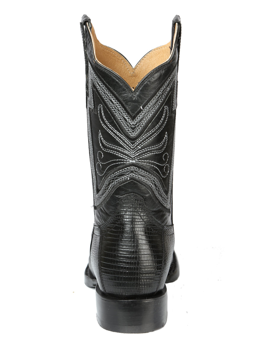 El General Men's Rodeo Boot - Imitation Lizard - Black 44666