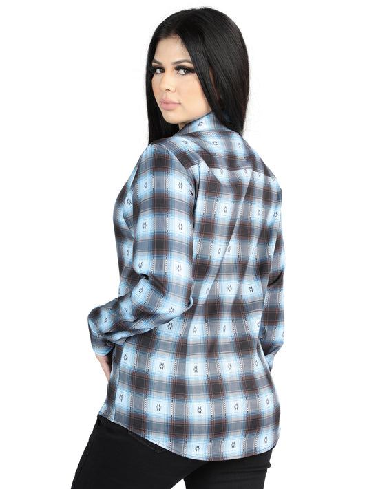El General  -  Casual Long-Sleeve Shirt  - Black/Beige 44719