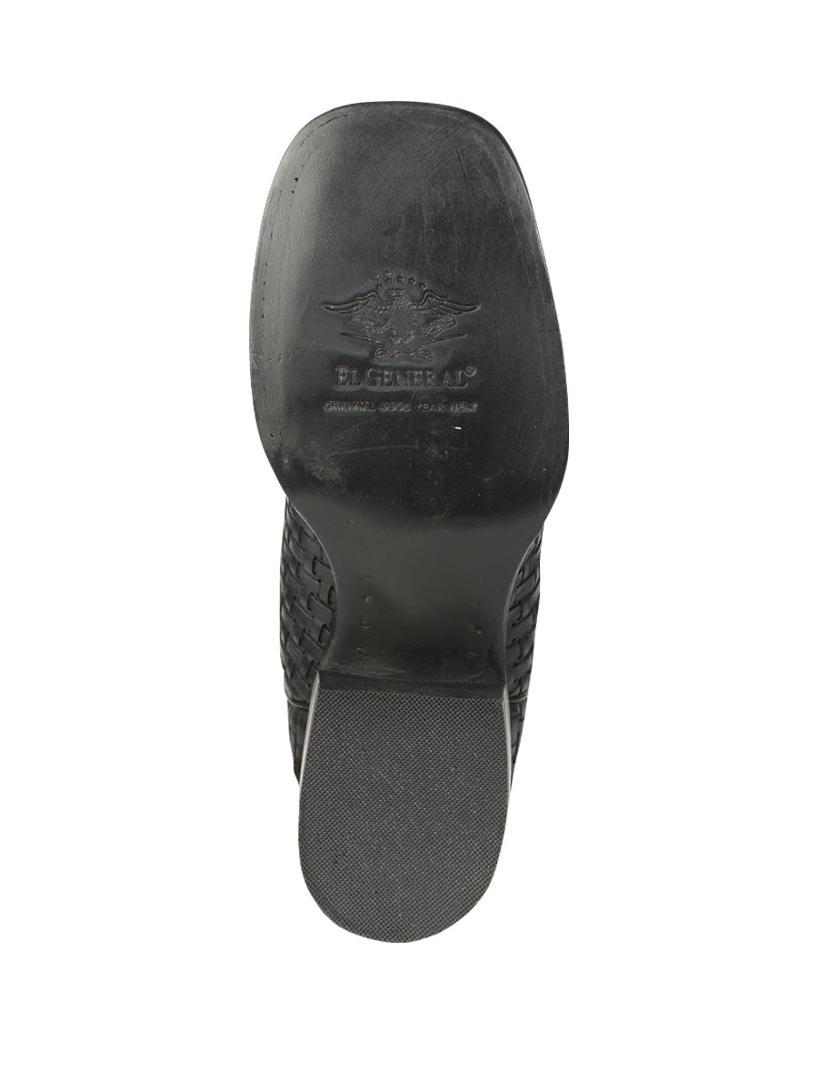 El General Men’s Petatillo Crazy Black Rodeo Boots 44884