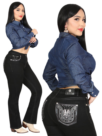 Centenario Bootcut Denim Jeans - Black 45028
