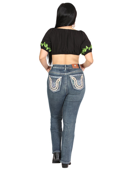 Centenario Bootcut Denim Jeans - Dark Blue 45029