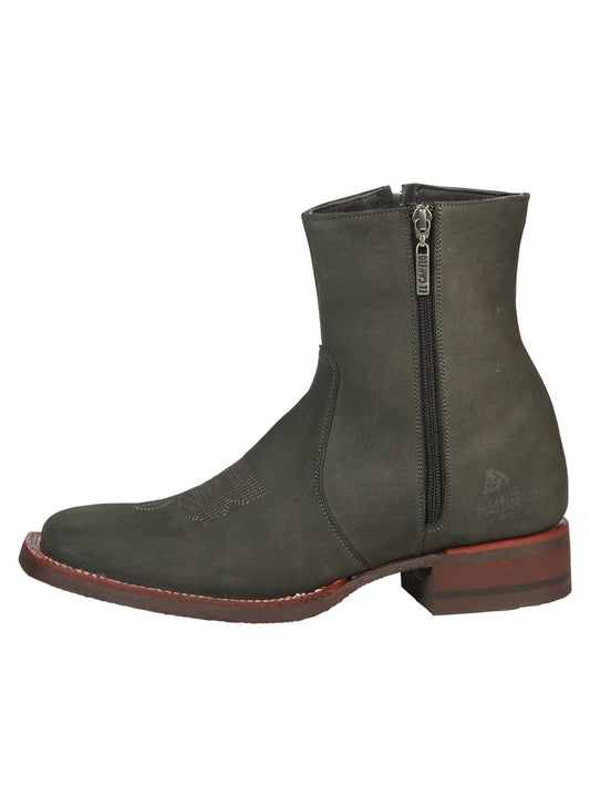 El Canelo Men’s Ankle Boots - Nobuck Gray 45213