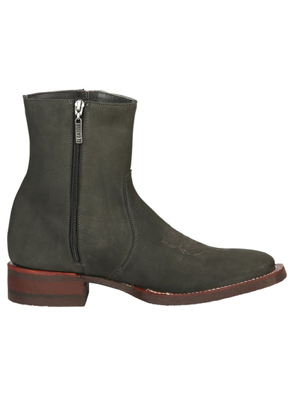 El Canelo Men’s Ankle Boots - Nobuck Gray 45213