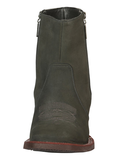 El Canelo Men’s Ankle Boots - Nobuck Gray 45213
