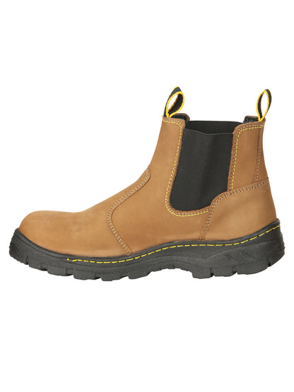 Procliff Men’s Work Shoes Without Laces and Toe Cap - Nobuck Maple 45284