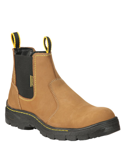 Procliff Men’s Work Shoes Without Laces and Toe Cap - Nobuck Maple 45284