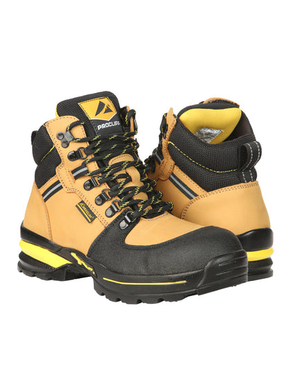 Procliff Men’s Work Shoes with Laces and Toe Cap - Nobuck Miel 45285