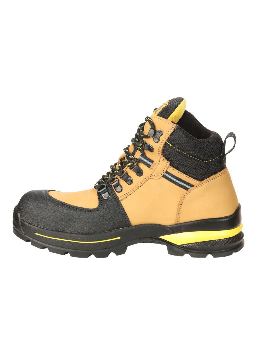 Procliff Men’s Work Shoes with Laces and Toe Cap - Nobuck Miel 45285