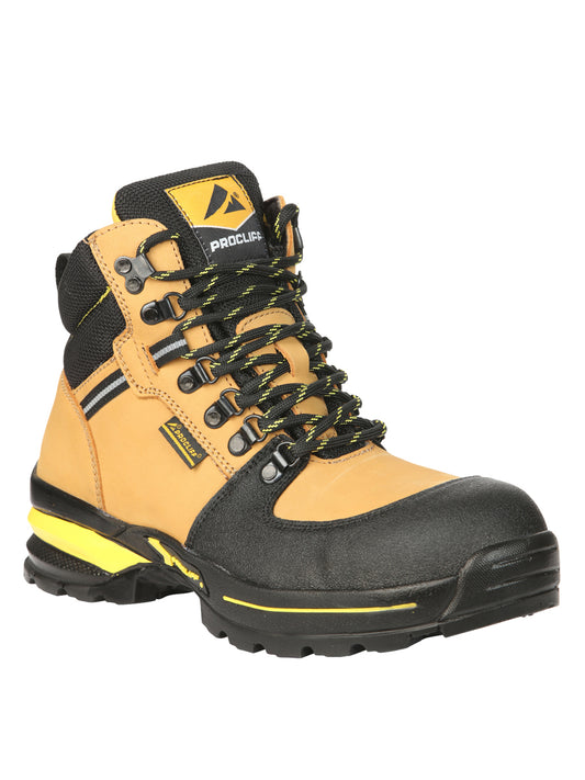 Procliff Men’s Work Shoes with Laces and Toe Cap - Nobuck Miel 45285