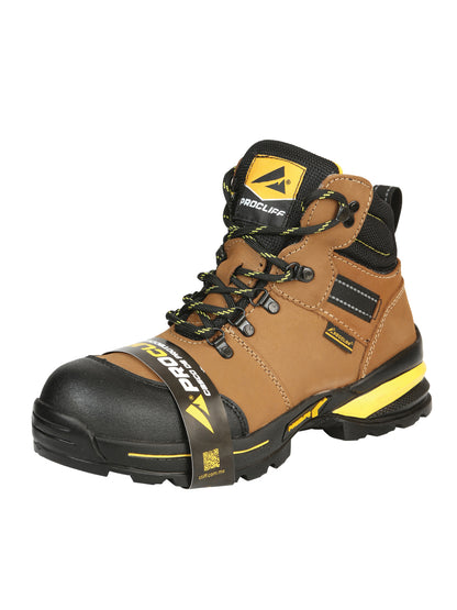 Procliff Safety Work Boots Nubuck Maple: Lace-Up with Helmet for Worksite Safety 45287
