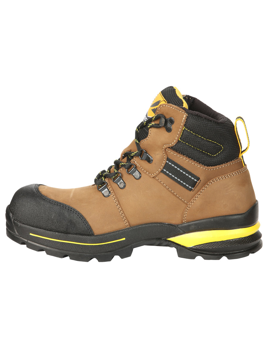 Procliff Safety Work Boots Nubuck Maple: Lace-Up with Helmet for Worksite Safety 45287