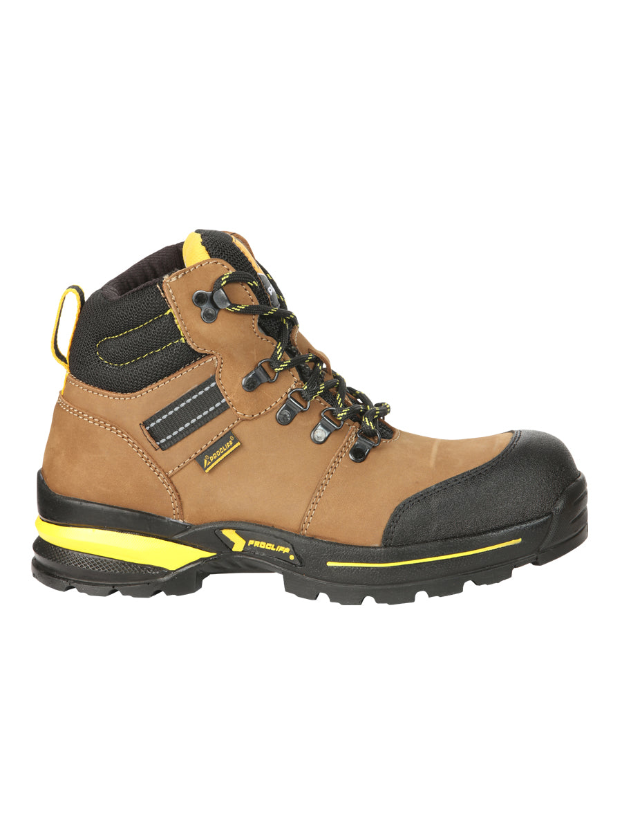 Procliff Safety Work Boots Nubuck Maple: Lace-Up with Helmet for Worksite Safety 45287