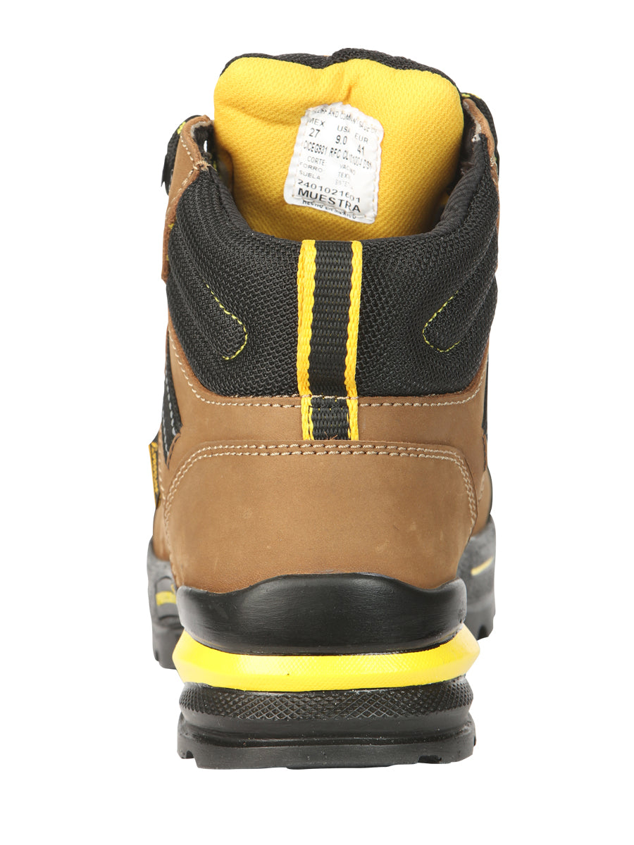 Procliff Safety Work Boots Nubuck Maple: Lace-Up with Helmet for Worksite Safety 45287