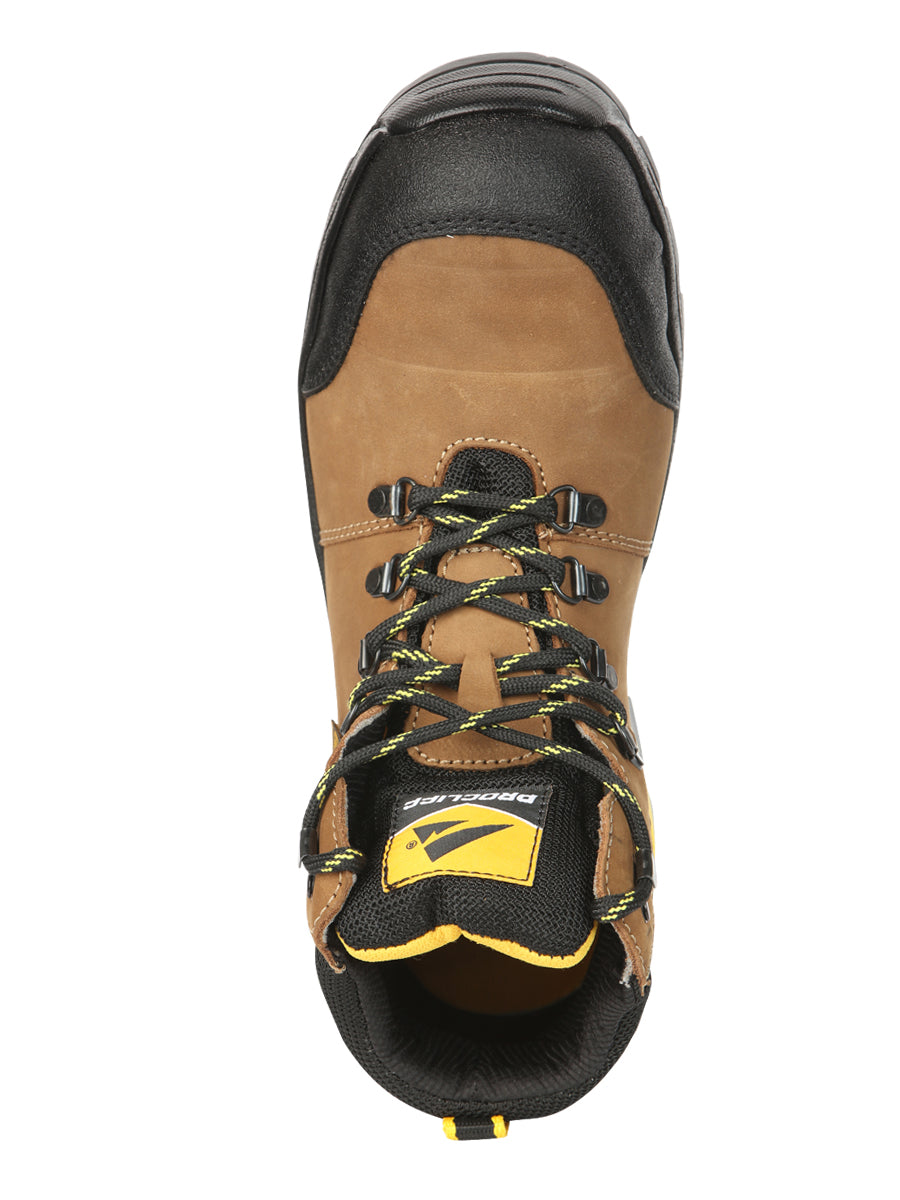 Procliff Safety Work Boots Nubuck Maple: Lace-Up with Helmet for Worksite Safety 45287